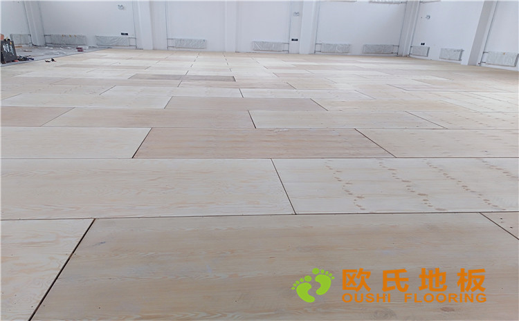 佳木斯市同江消防隊籃球館木地板案例-歐氏運(yùn)動木地板